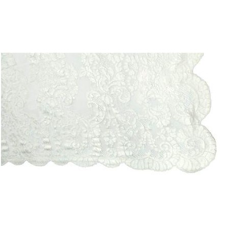 Mantilla Blonda Blanca Mod: 189