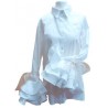 Blusa" Laura" (Lazo beige)