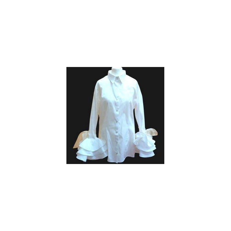 Blusa" Laura" (Lazo beige)
