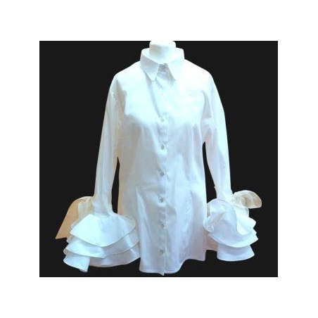 Blusa" Laura" (Lazo beige)