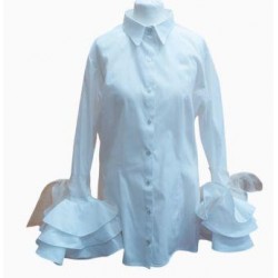 Blusa" Laura" (Lazo beige)