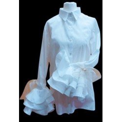Blusa" Laura" (Lazo beige)