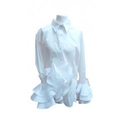 Blusa" Laura" (Lazo beige)