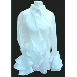 Blusa" Laura" (Lazo beige)
