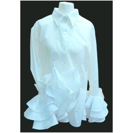 Blusa" Laura" (Lazo beige)