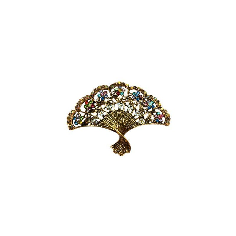 Broche Abanico Dorado