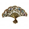 Broche Abanico Dorado