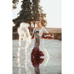 traje de Flamenca pintado a mano Nº 1