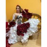 traje de Flamenca pintado a mano Nº 1